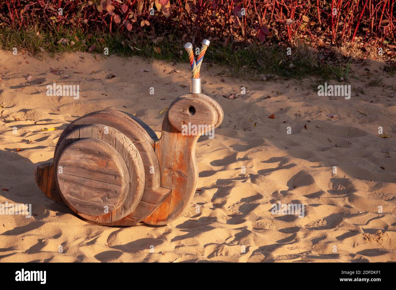 toys of a rocking chair in the form of snails on a modern Playground ...