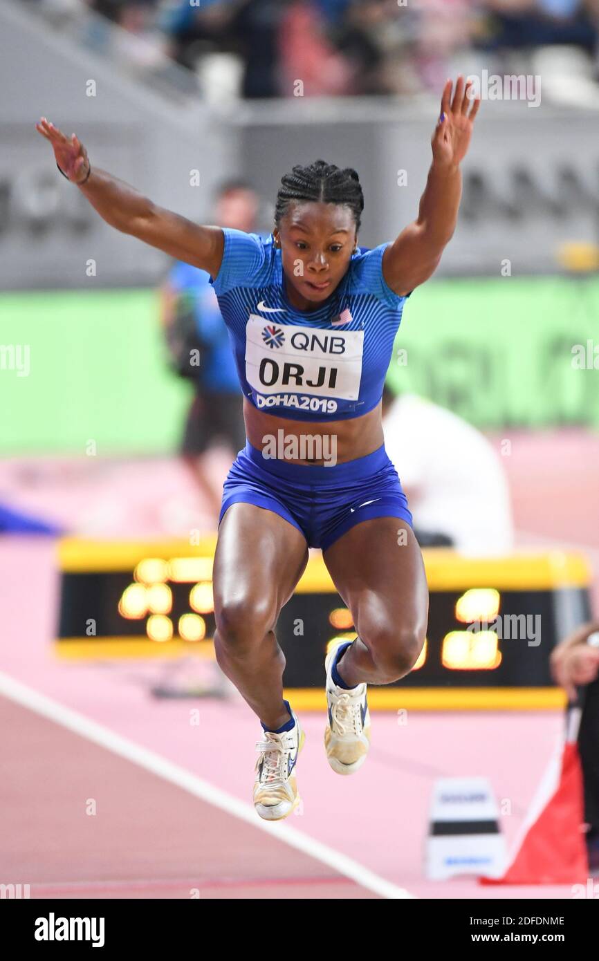 Keturah Orji (USA). Triple Jump women final. IAAF World Athletics