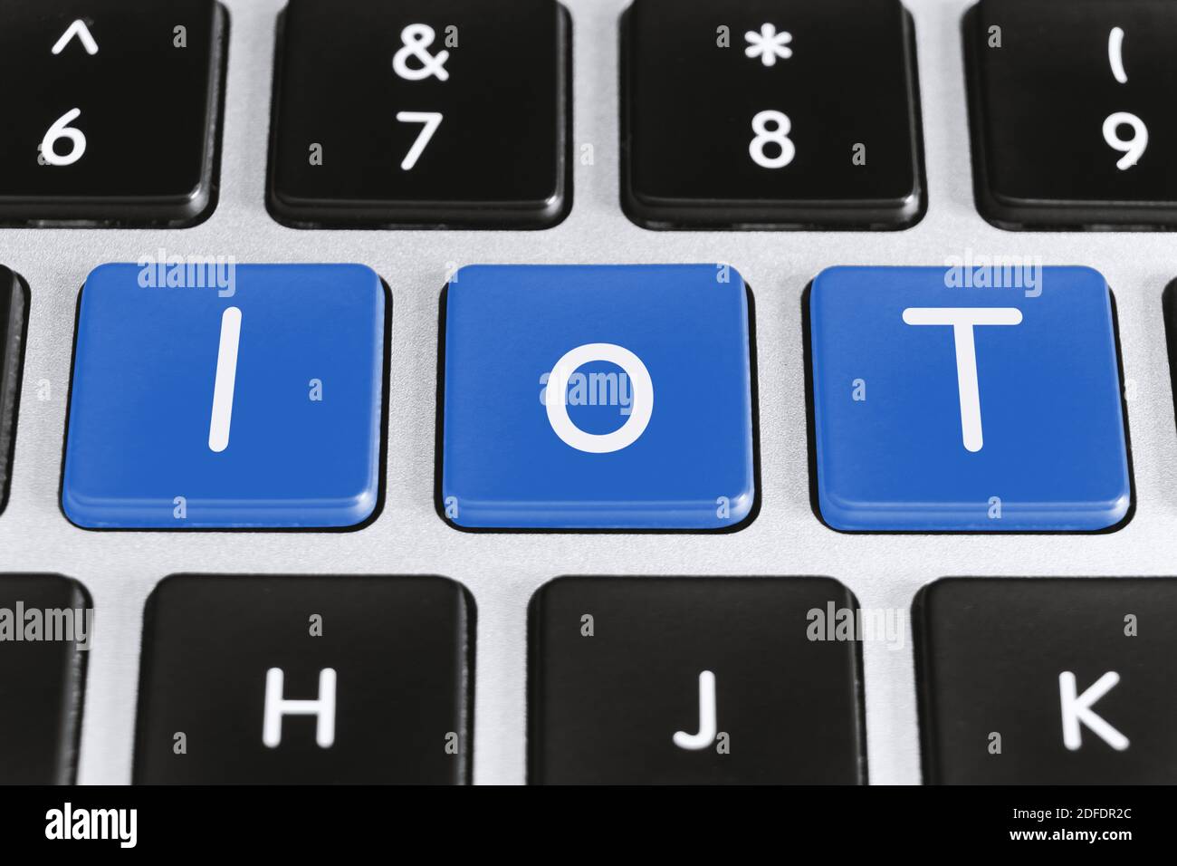 Internet of Things. IoT Word on Computer Keyboard. Stock Photo