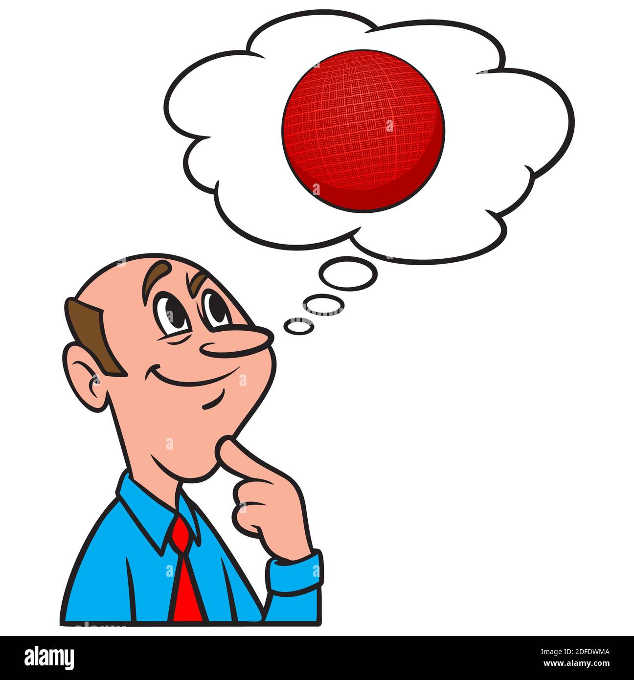 Thinking about Dodgeball - A cartoon illustration of a man thinking about playing Dodgeball Stock Vector Image & Art - Alamy Thinking about Dodgeball - A cartoon illustration of a man thinking about playing Dodgeball Stock Vector Image & Art - Alamy