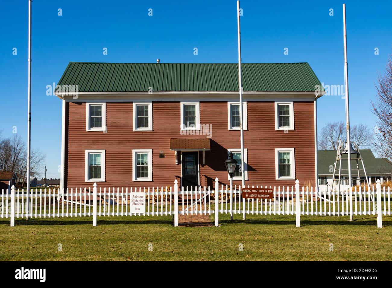 Andover, Illinois / United States December 1st, 2020 The home of August Rehnstrom built in
