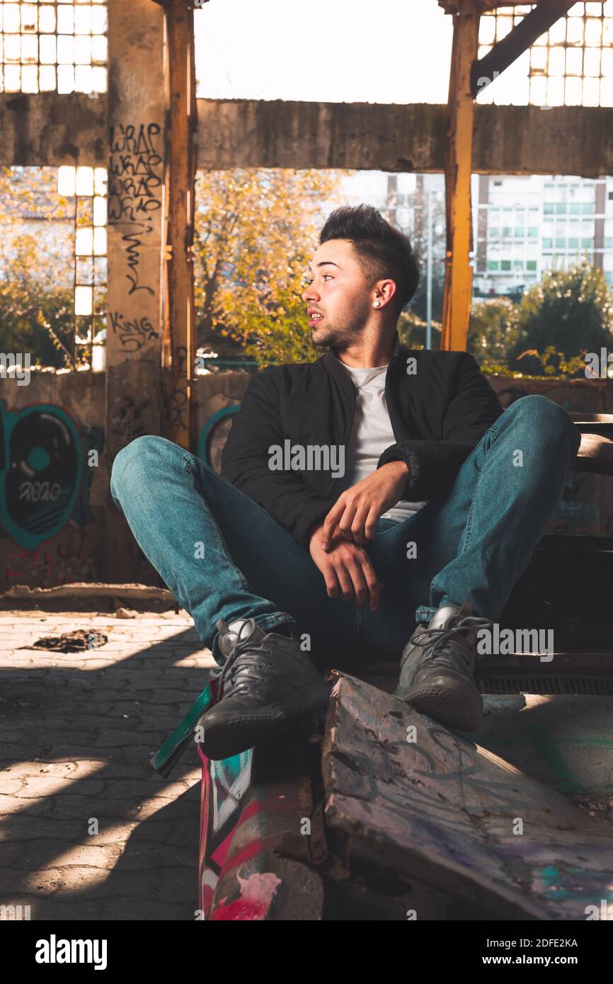 Only one young man hi-res stock photography and images - Alamy