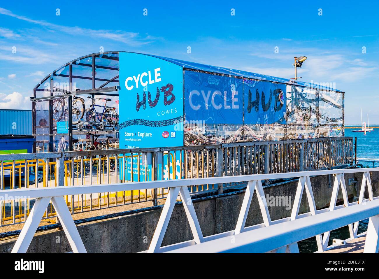 Cycle Hub. Cowes, Isle of Wight, England, United Kingdom, Europe Stock Photo