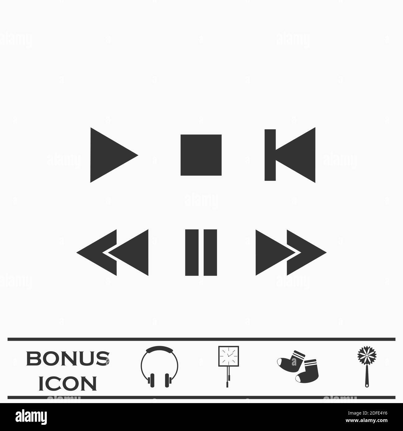 Remote control buttons press play, rewind, fast forward, record, pause or  mute | Poster