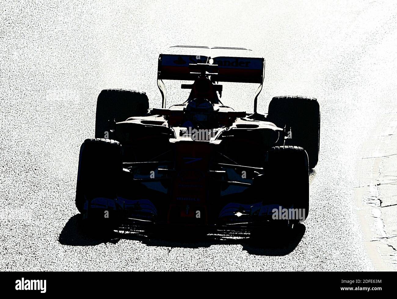 Formula One car racing Stock Photo