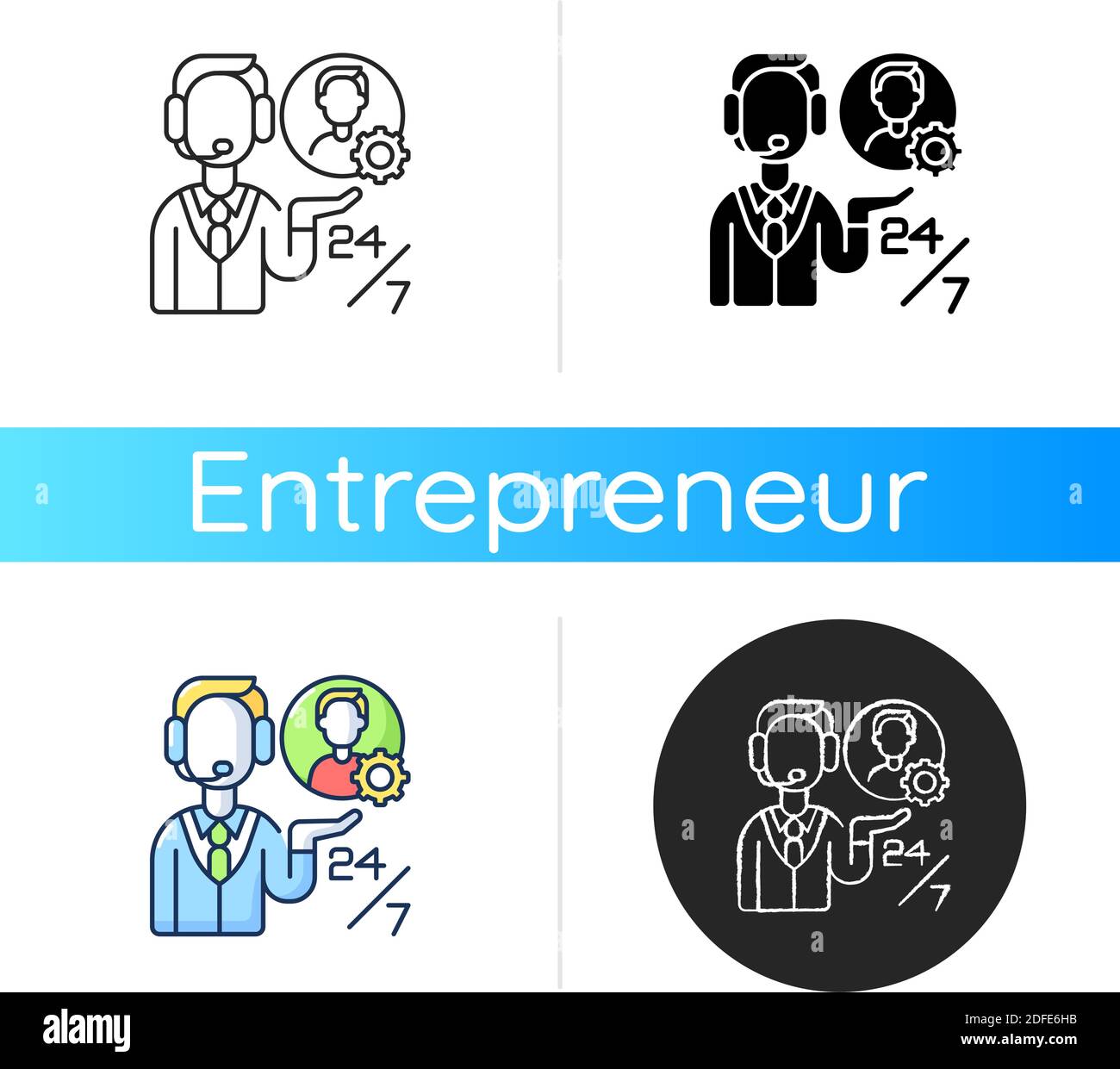 Customer support icon Stock Vector Image & Art - Alamy