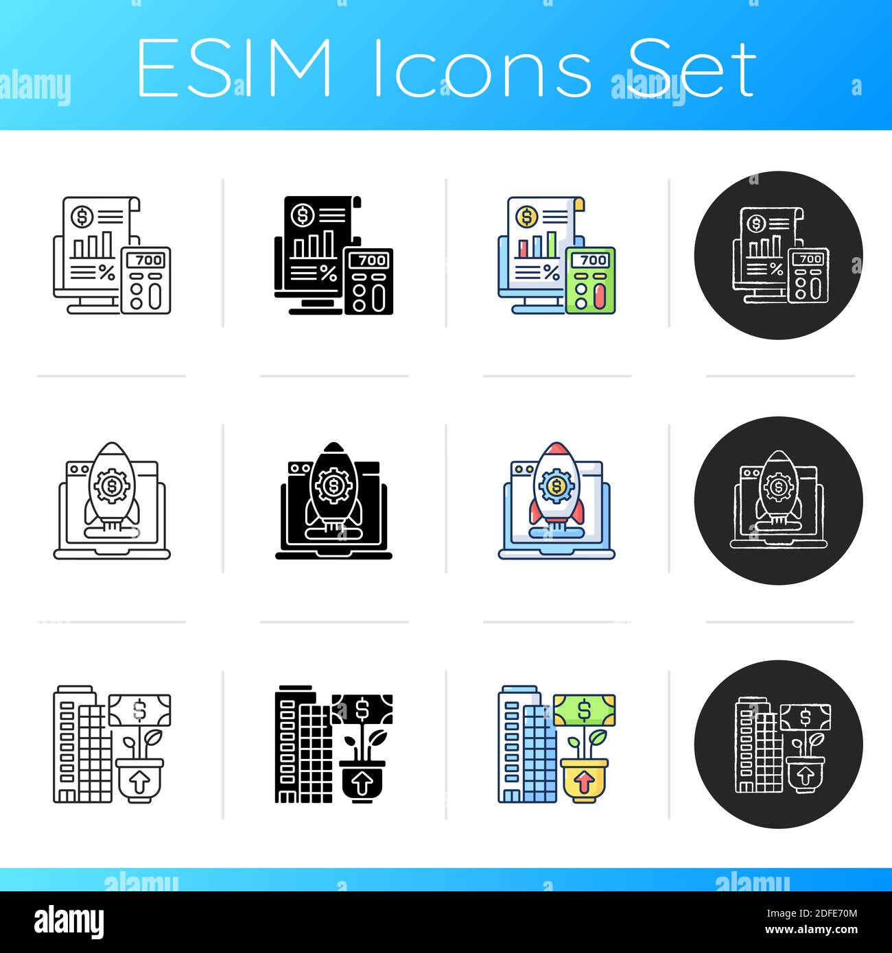 Business management icons set Stock Vector Image & Art - Alamy