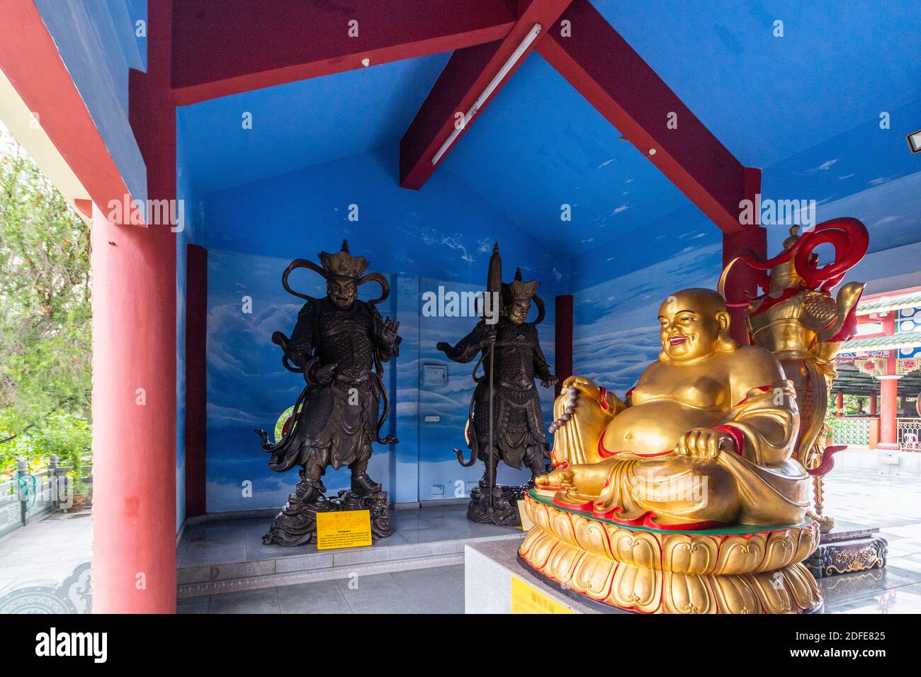 Inside the Puh Toh Tze Temple grounds in Kota Kinabalu, Sabah, Malaysia Stock Photo