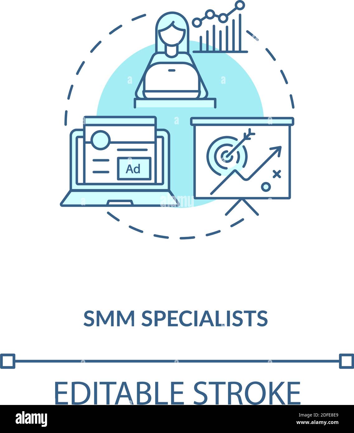Smm circle Stock Vector Images - Alamy