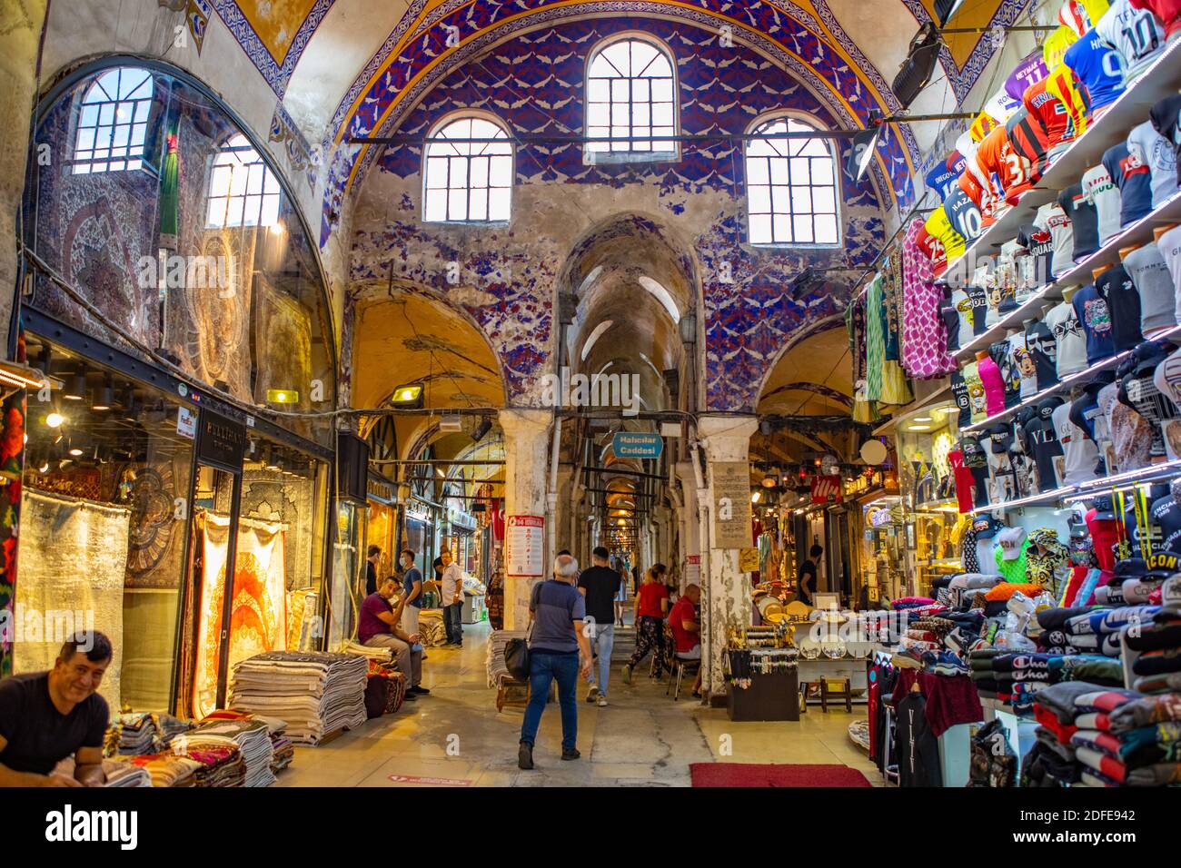 Grand Bazaar in Istanbul as one of the largest and oldest covered markets in the world Stock Photo