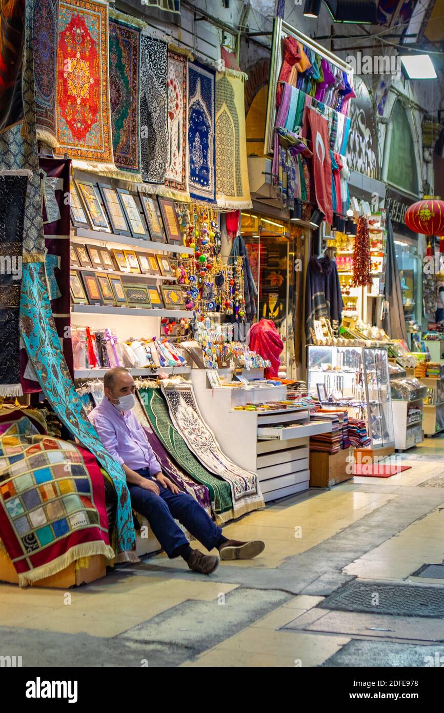 Grand Bazaar in Istanbul as one of the largest and oldest covered markets in the world Stock Photo