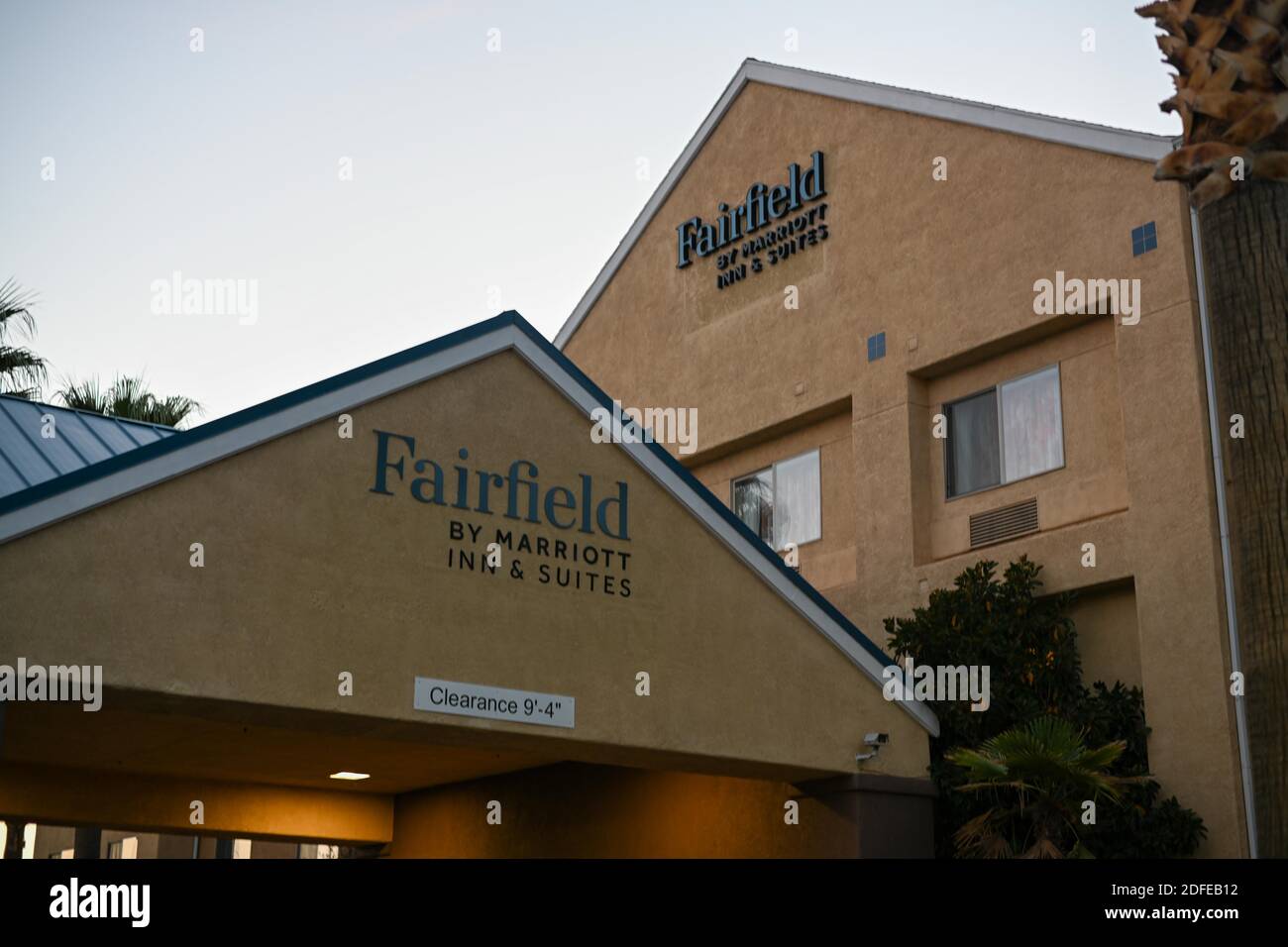 General overall view of Fairfield by Marriott Inn & Suites, Tuesday, Nov. 10, 2020, St. George, Utah. (Dylan Stewart/Image of Sport) Stock Photo