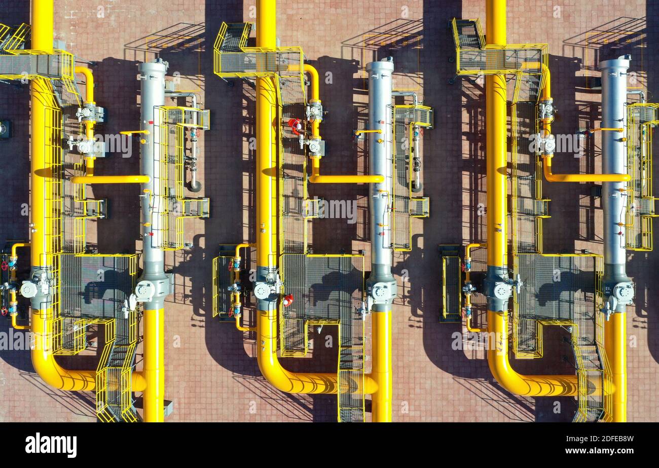 Yongqing, China. 03rd Dec, 2020. The Sino-Russian natural gas pipelines come into service in Yongqing, Hebei, China on December 3, 2020. (Photo by Top Photo/Sipa USA) Credit: Sipa USA/Alamy Live News Stock Photo