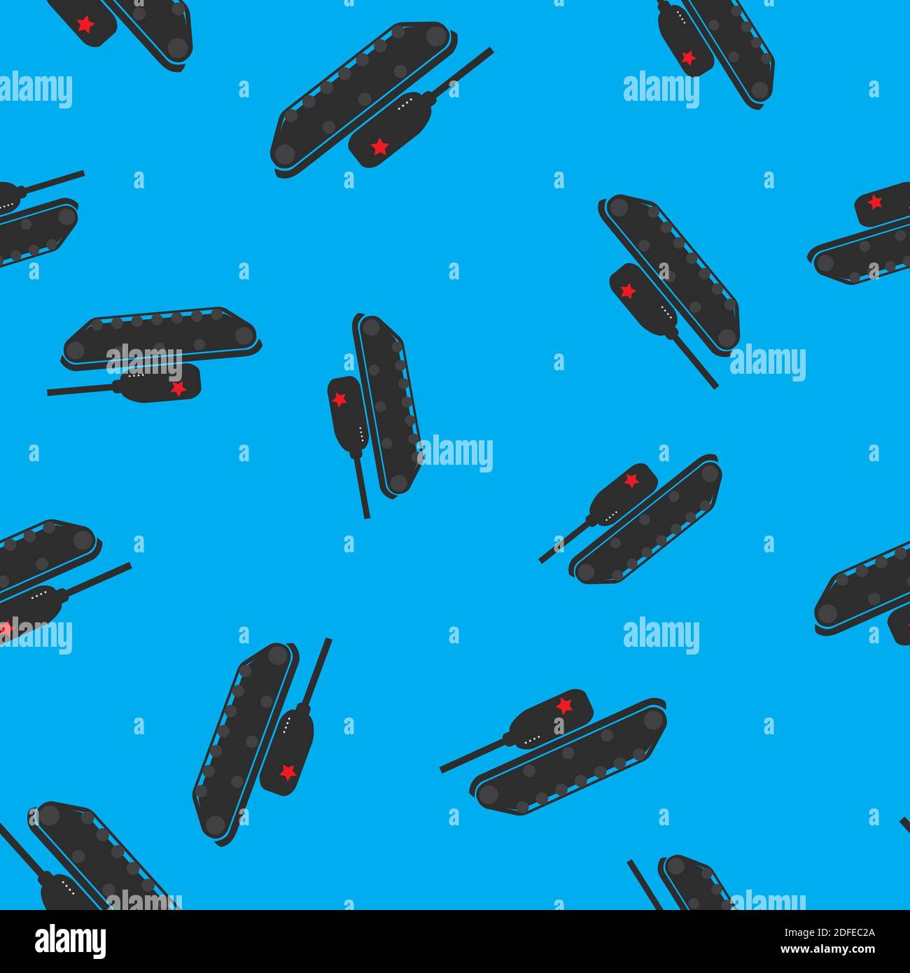 Seamless Pattern Background with tank.Vector Illustration. EPS10 Stock Vector