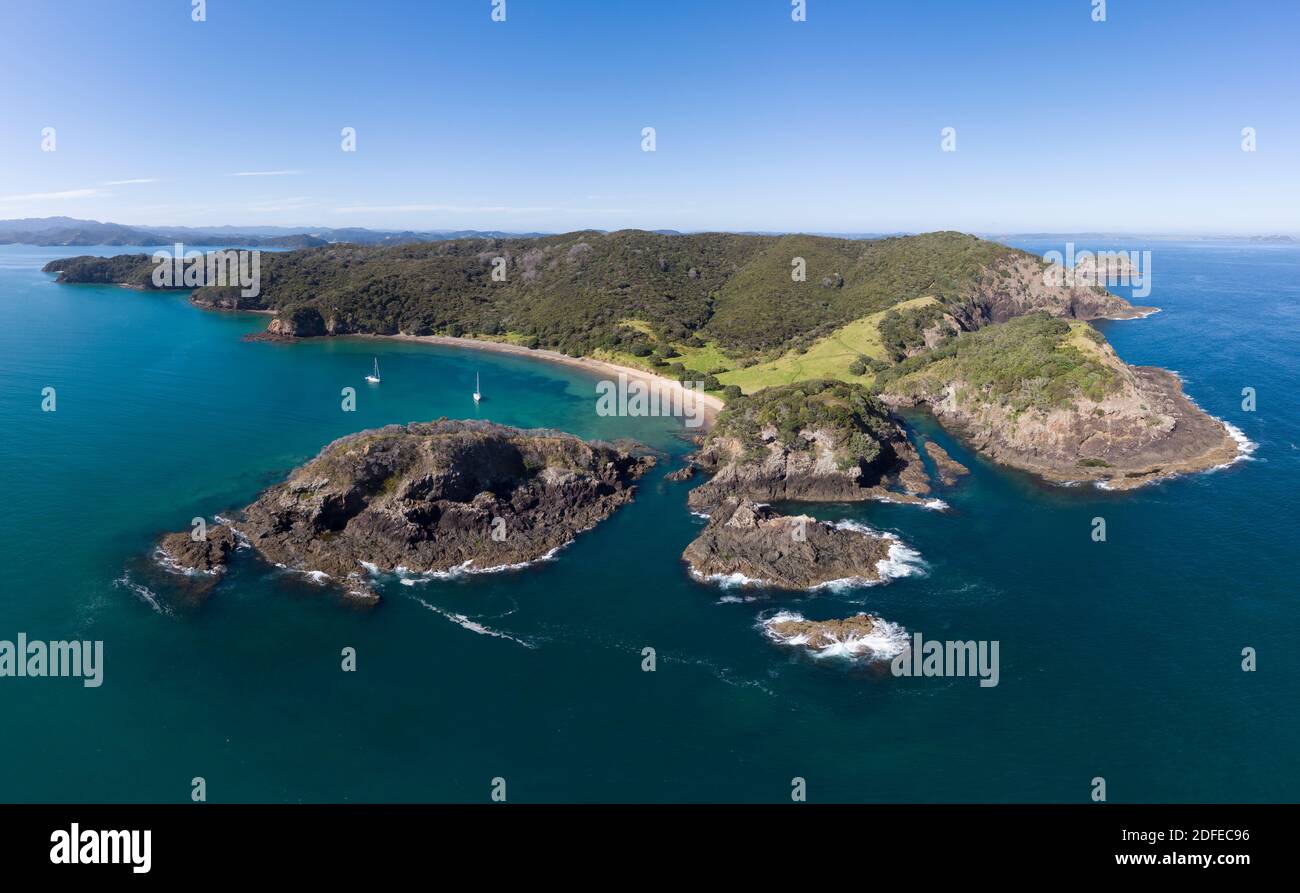 Moturua Island, Bay of Islands Stock Photo