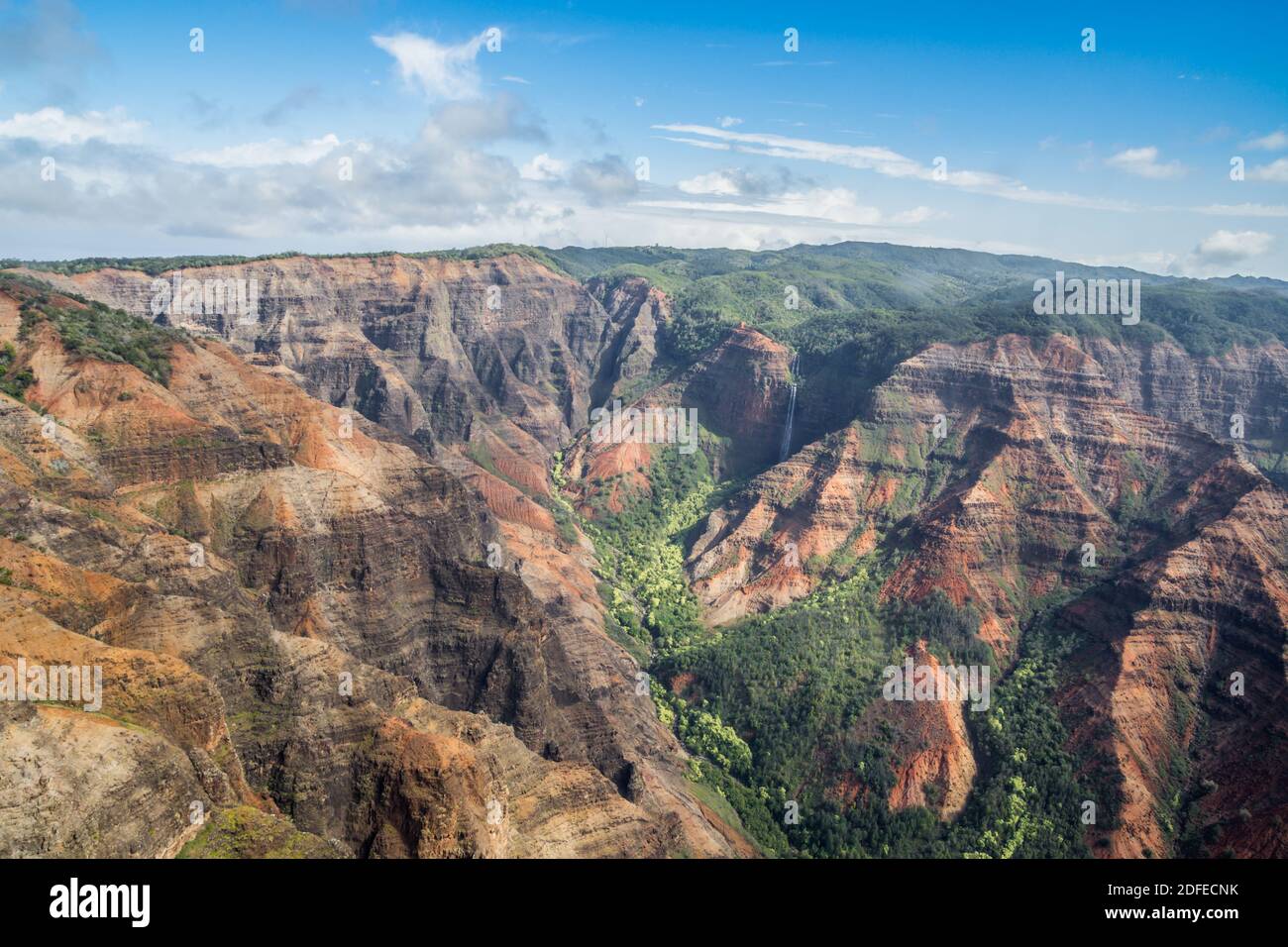 Waimea Canyon and Koke’e State Park in Kauai, Hawaii Stock Photo