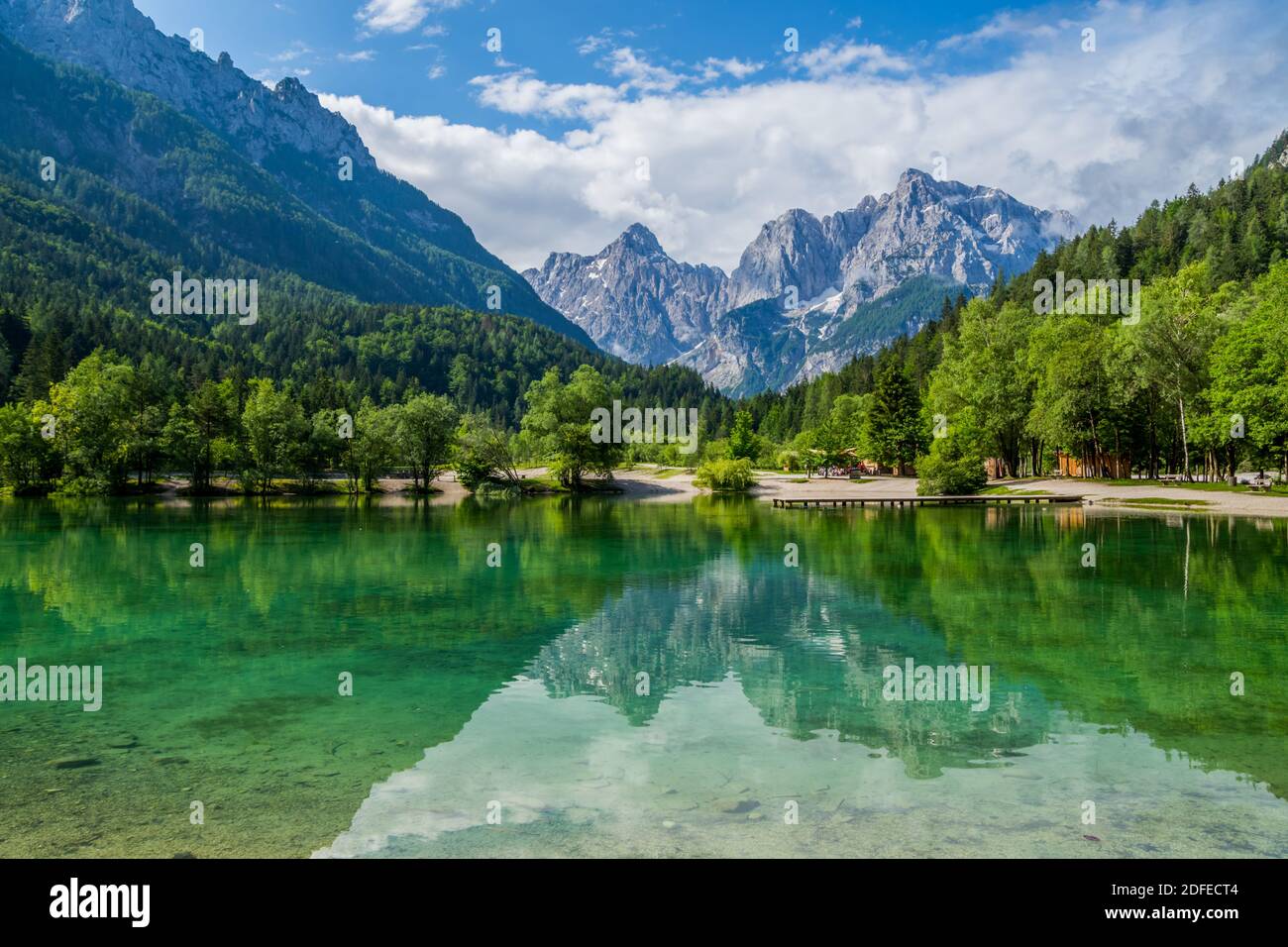Wonderful Slovenia on kranjska Gora and  the Jasna Lake Stock Photo