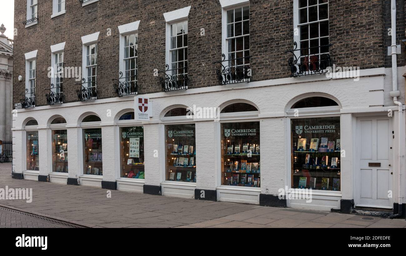 CAMBRIDGE, UK - APRIL 24, 2010: Exterior view of Book Publisher, Cambridge University Press Stock Photo