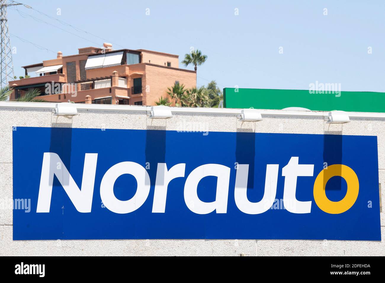 A shop sign of Norauto, on July 7, 2020 in Marbella, Spain. Photo by David Niviere/ABACAPRESS.COM Stock Photo