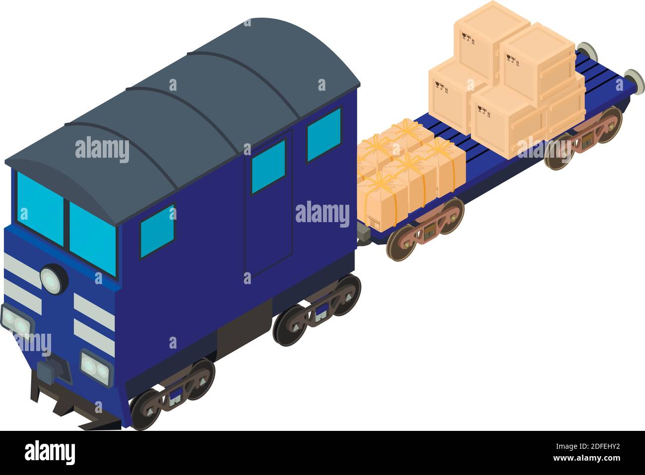 Rail transportation icon. Isometric illustration of rail transportation vector icon for web Stock Vector