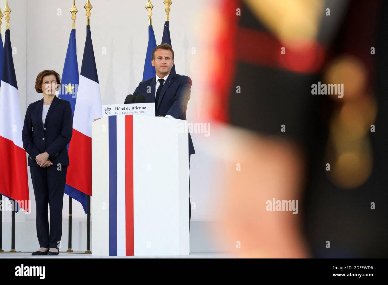 Florence Parly, Minister for the Armed Forces during a speech of French ...