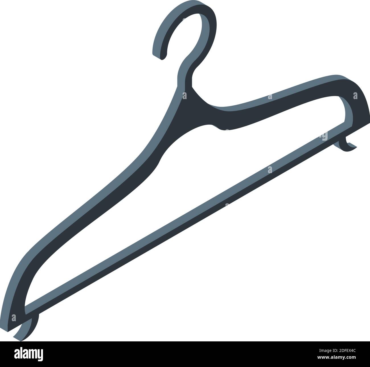 Clothes hanger icon. Isometric of clothes hanger vector icon for web ...
