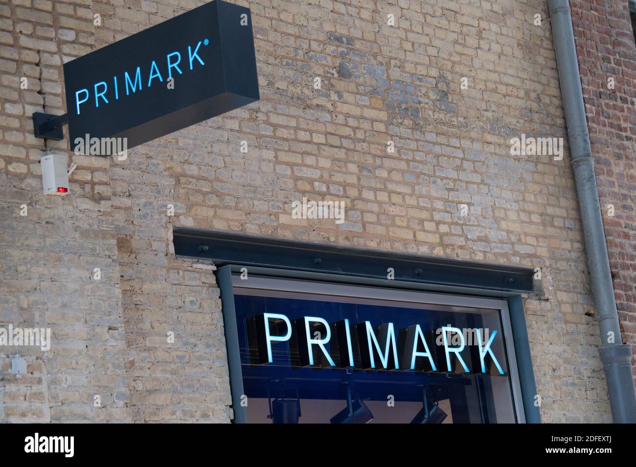 A shop sign of PRIMARK, on July 12, 2020 in Le Havre, France. Photo by ...