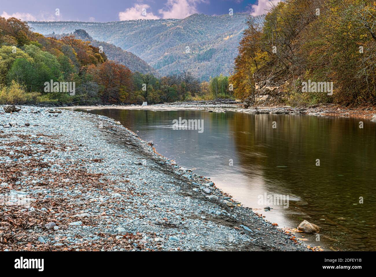 The Belaya river is the largest river in the Republic of Adygea in