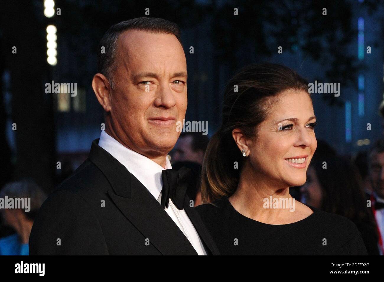 File photo dated October 9 2013 of Tom Hanks and Rita Wilson attending the Captain Phillips premiere opening the BFI London Film Festival at Odeon Leicester Square in London UK. American movie