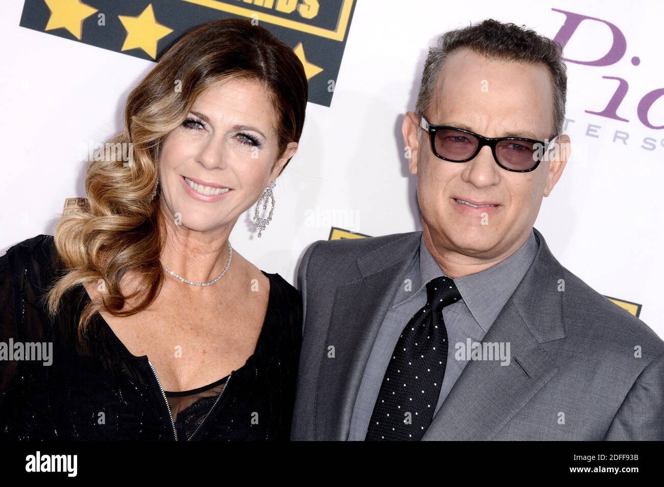 File photo dated January 16, 2014 of Rita Wilson and Tom Hanks attend the  19th Annual Critics' Choice Movie Awards at Barker Hangar in Santa Monica,  Los Angeles, CA, USA. American movie