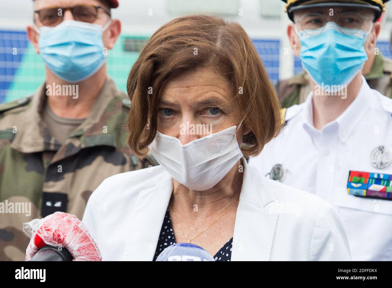 Florence Parly, Minister of the Armed Forces go to the Gare de Lyon ...