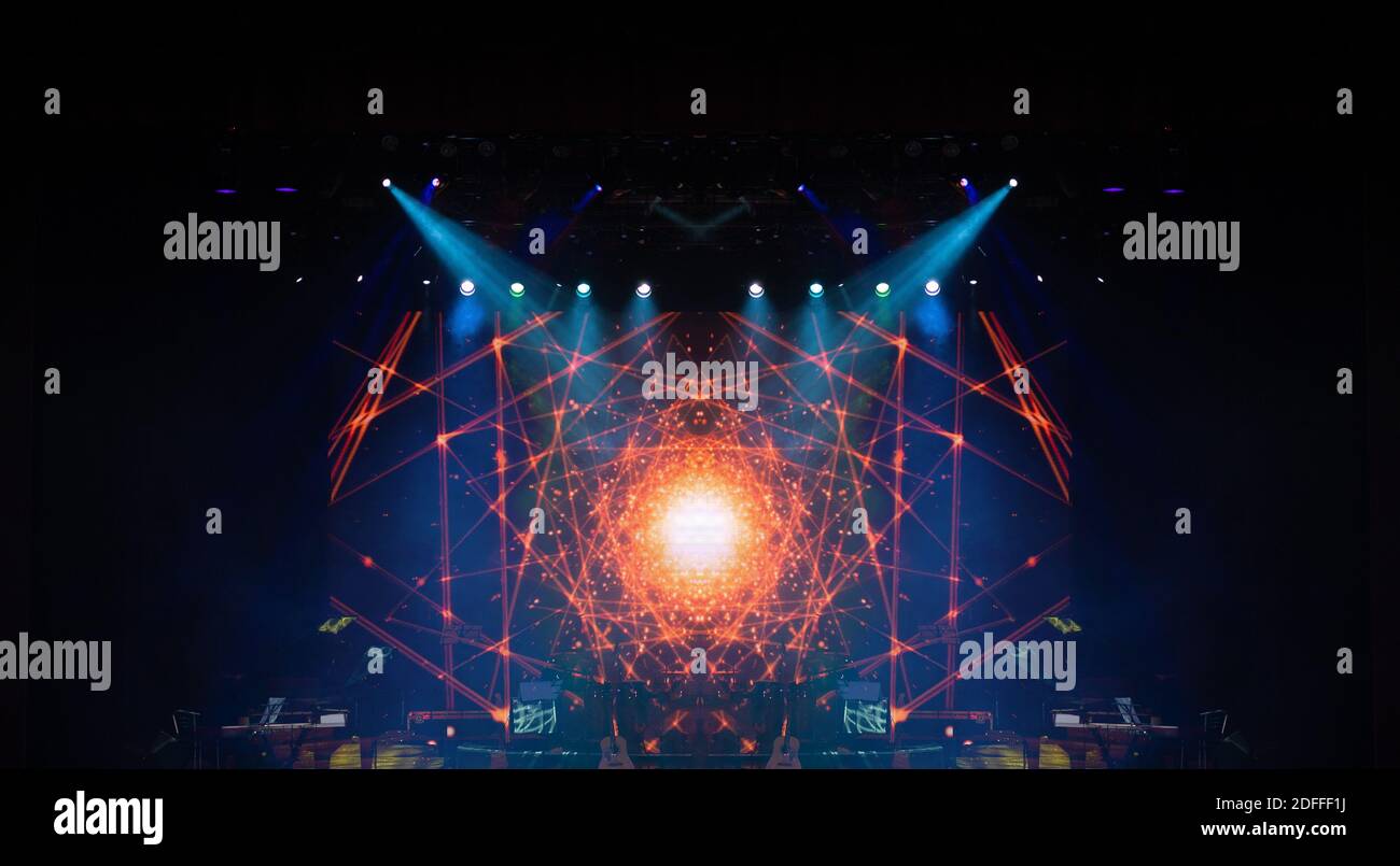 Abstract texture background for design. Stage light and smoke on stage ...