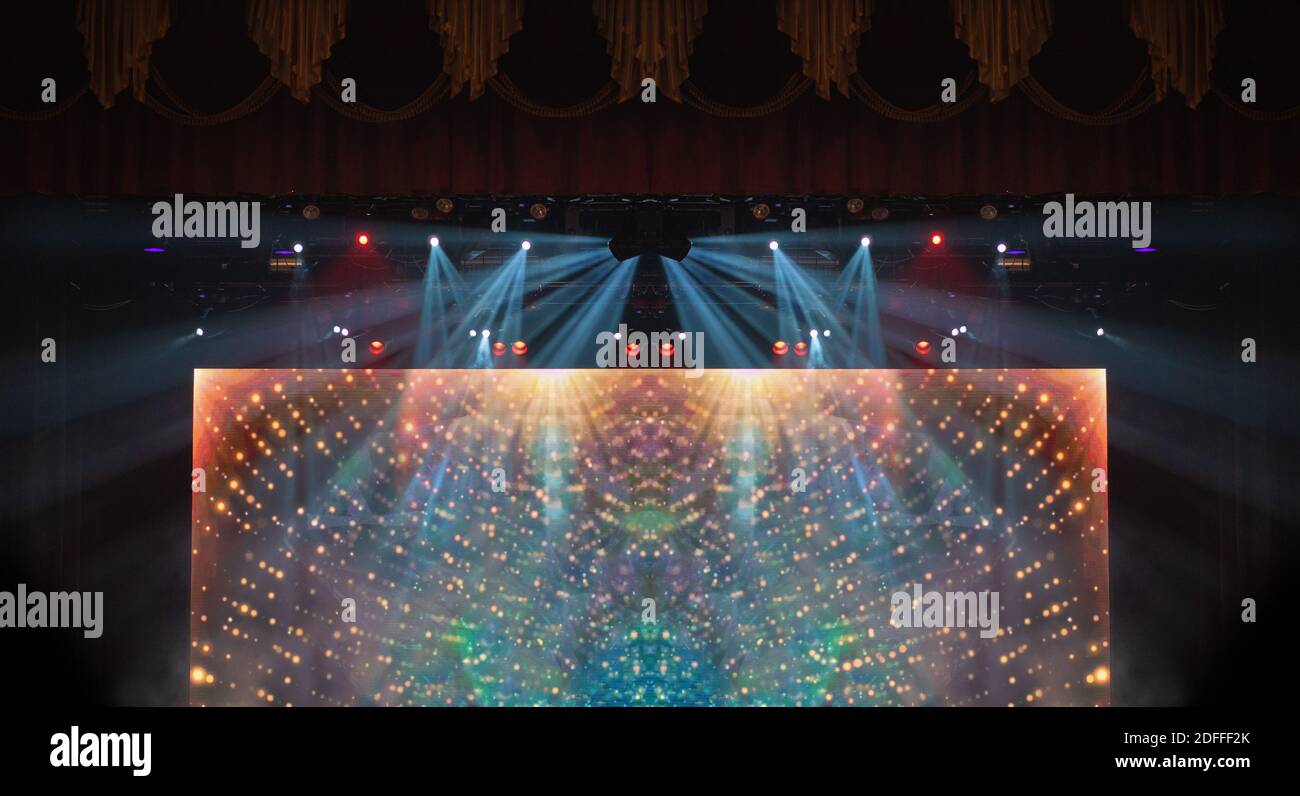 Abstract texture background for design. Stage light and smoke on stage ...