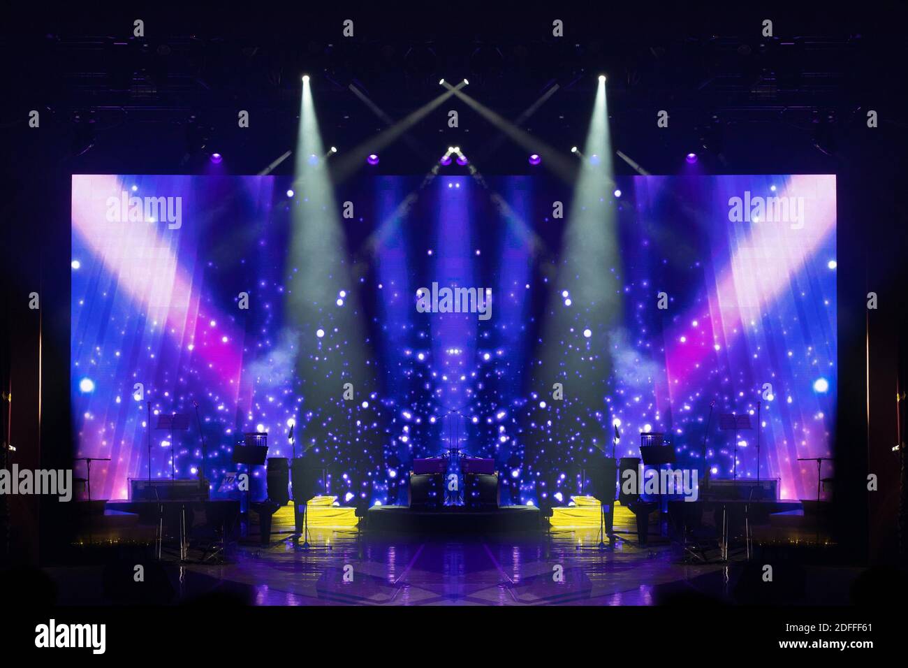 Abstract texture background for design. Stage light and smoke on stage ...