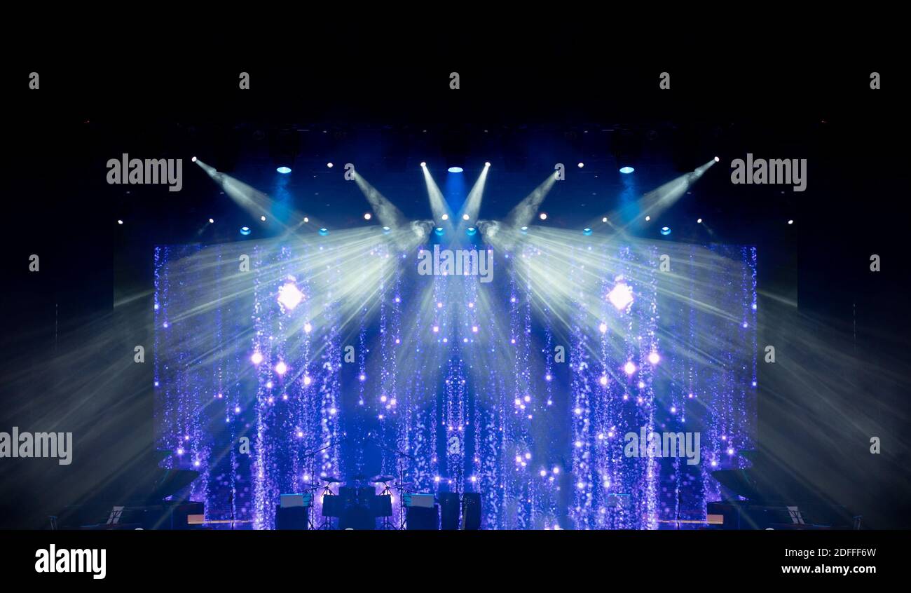 Abstract texture background for design. Stage light and smoke on stage ...