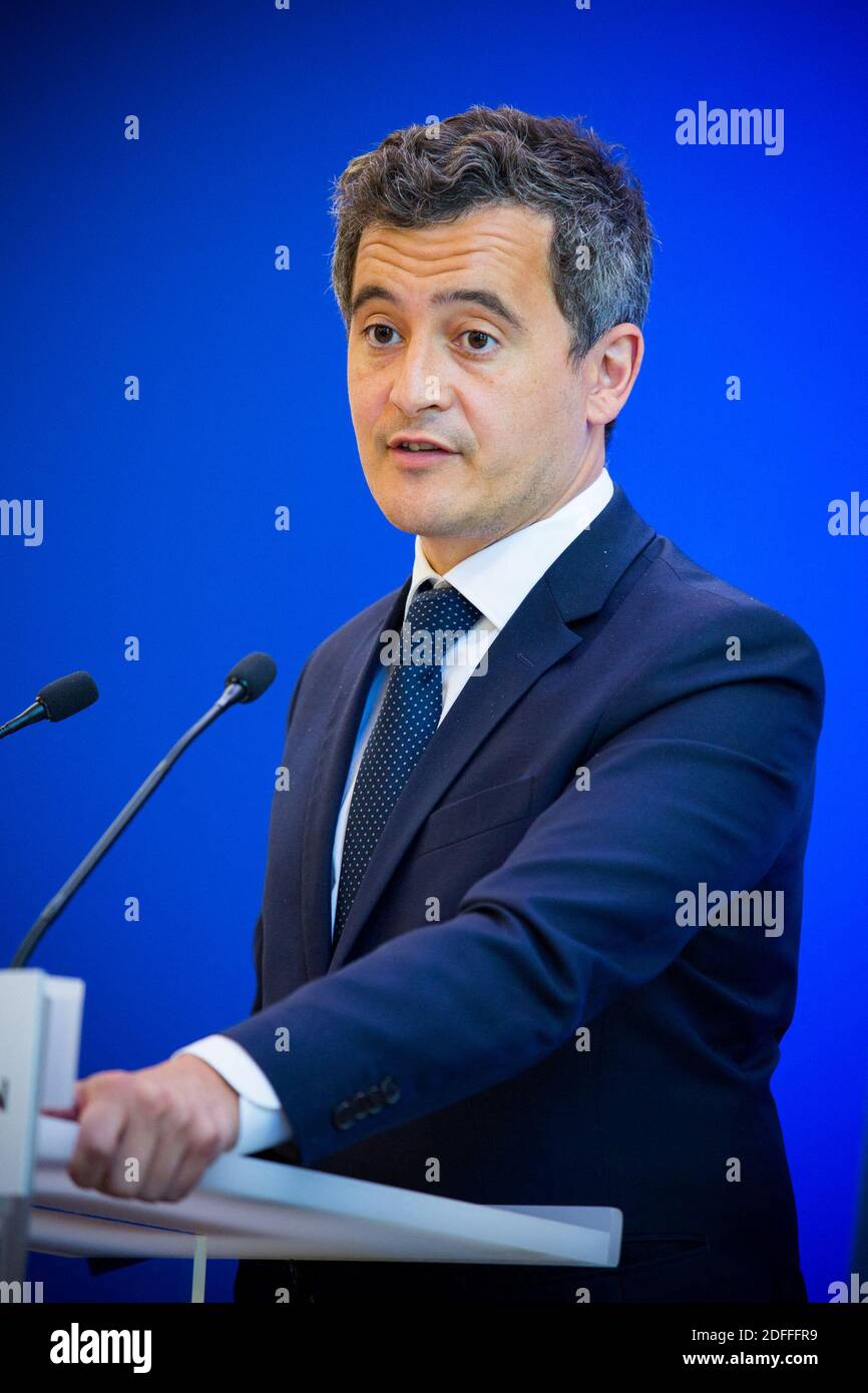 Mr Gerald Darmanin Minister Of The Interior During Press Conference After Meeting Of The National Public