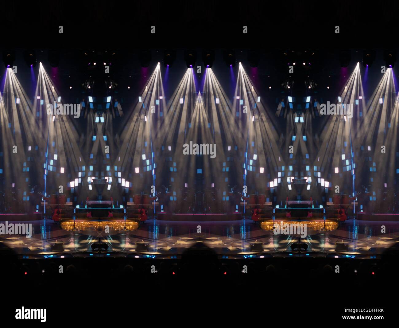 Stage Design Texture Abstract texture background for design. Stage light and smoke on stage ...