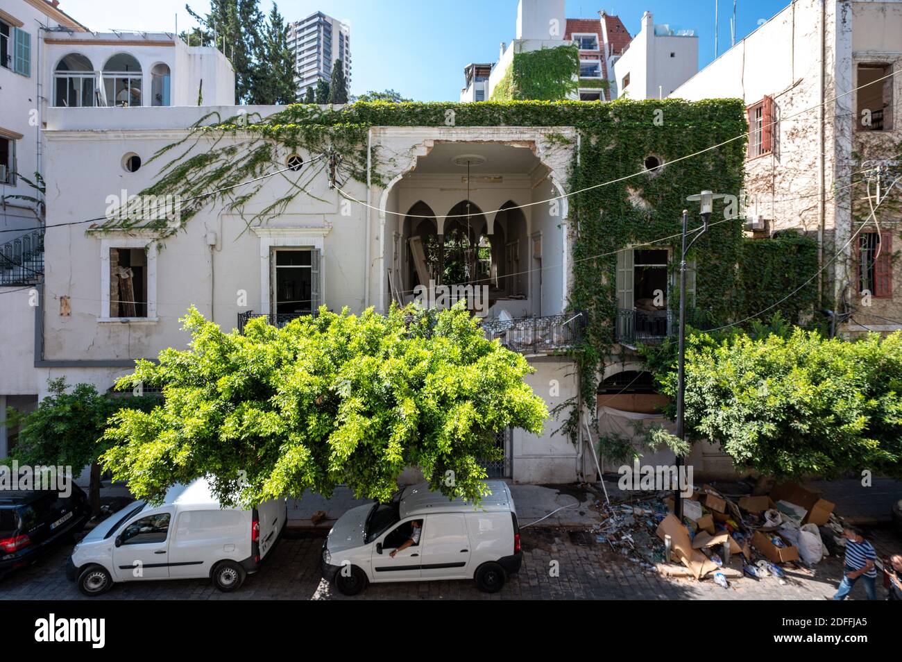 General view of fashion designer Elie Saab house, in the area of