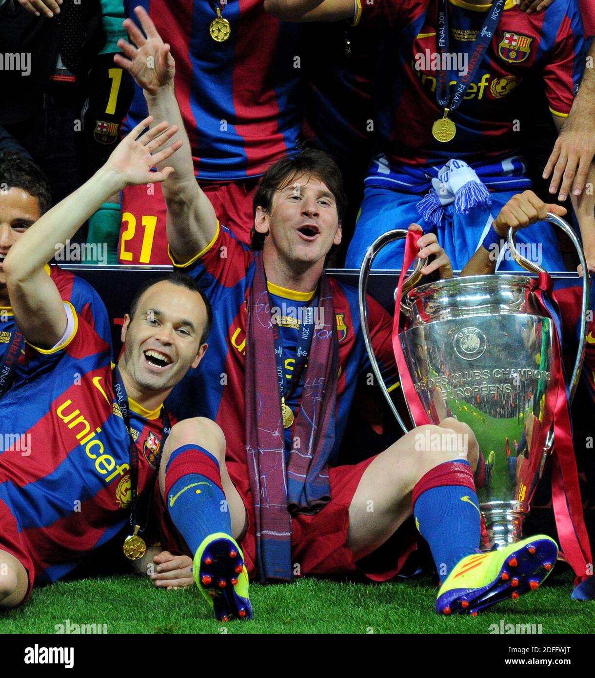 File photo - FC Barcelona's Lionel Messi during the Champion's League Final  soccer match, Barcelona vs Manchester United, in London, England on May  28th, 2011. Barcelona won 3-1. Argentine football star Lionel