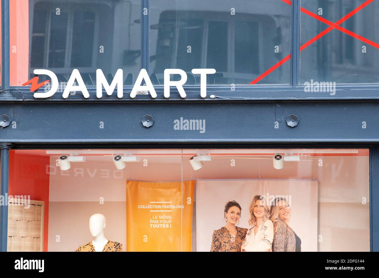 A shop sign of DAMART, on August 28 2020 in Angouleme, France. Photo by  David Niviere/ABACAPRESS.COM Stock Photo - Alamy