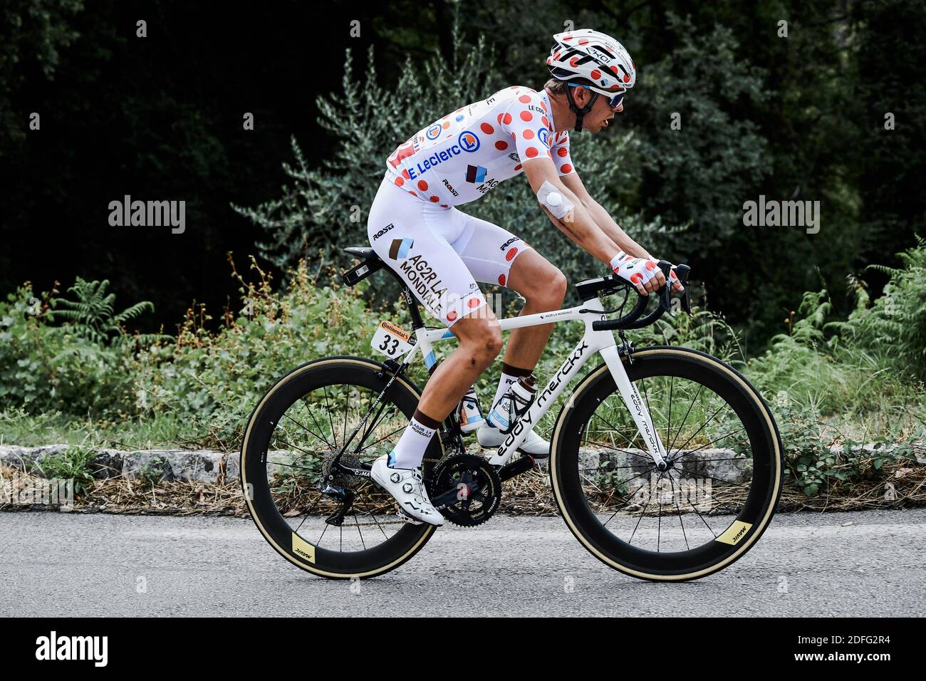 Handout. Benoit COSNEFROY (AG2R LA MONDIALE) during the 3rd stage of the  Tour de France 2020, Nice - Sisteron, France on August 31, 2020. Photo by  Alex Broadway/ASO via ABACAPRESS.COM Stock Photo - Alamy