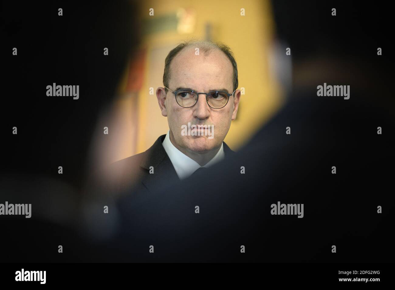 French prime Minister Jean Castex during a press conference at the