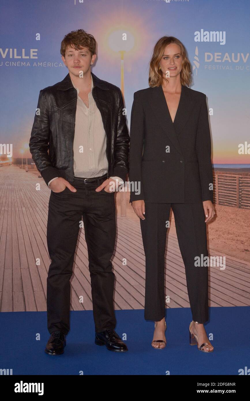 Anthony Bajon, Christine Gautier attending the photocall of the movie