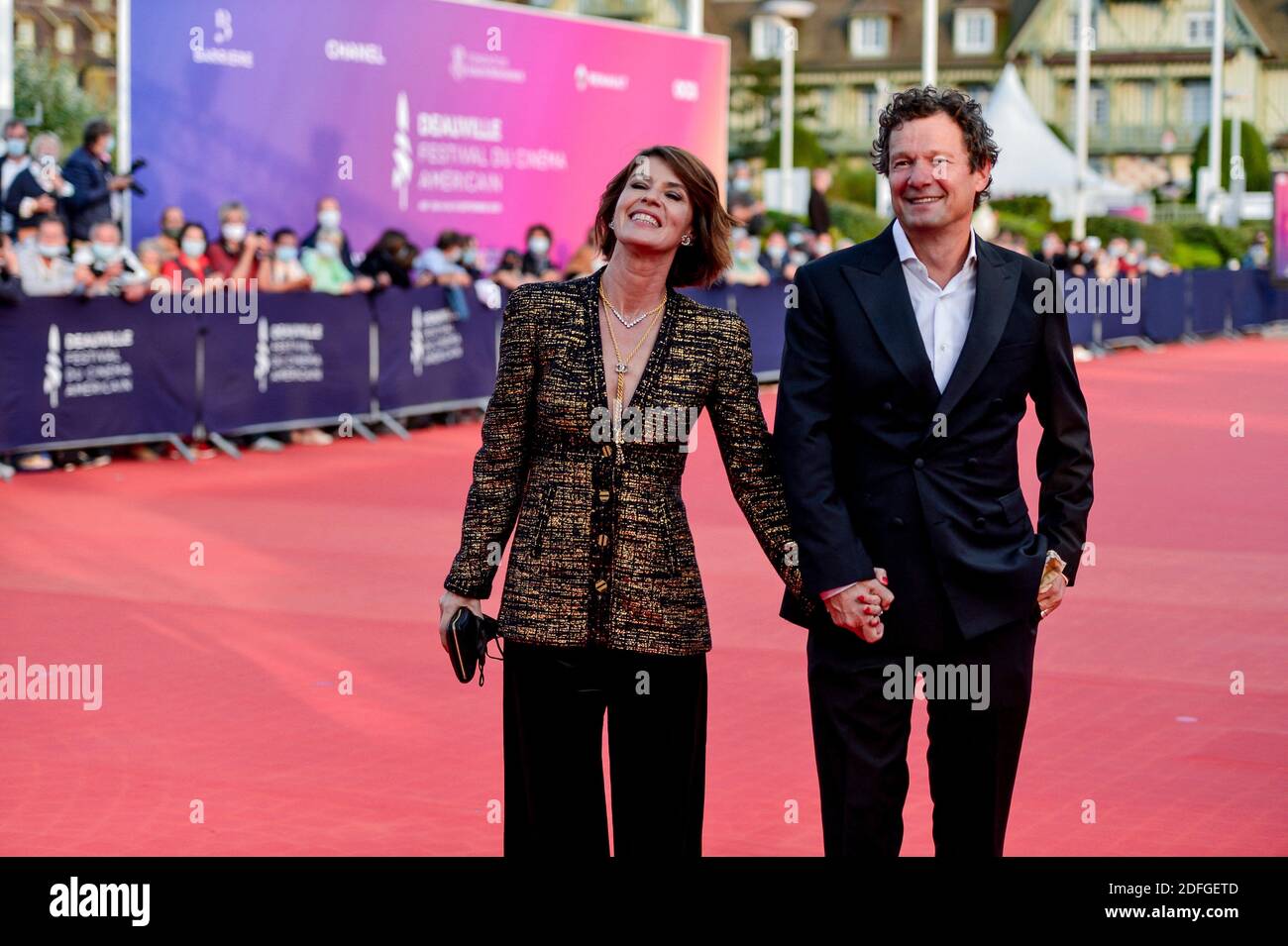 Irene Jacob, Jerome Kircher attending the screening of the movie ADN