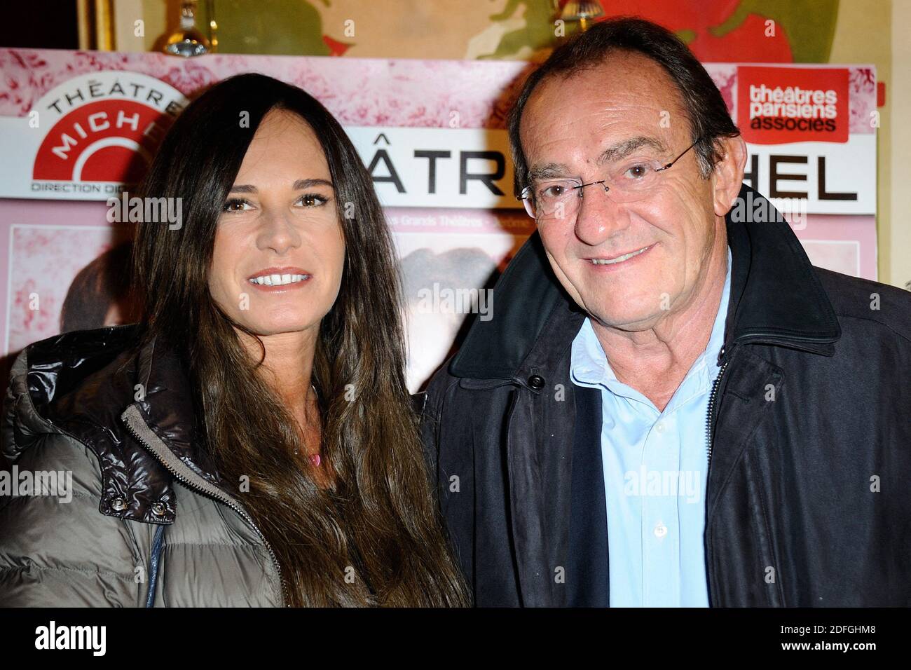 File photo Jean-Pierre Pernaut et sa femme Nathalie Marquay assistent a la  Generale de la piece 'Coiffure et Confidences' au Theatre Michel a Paris,  France le 04 Fevrier 2016. Photo by Aurore