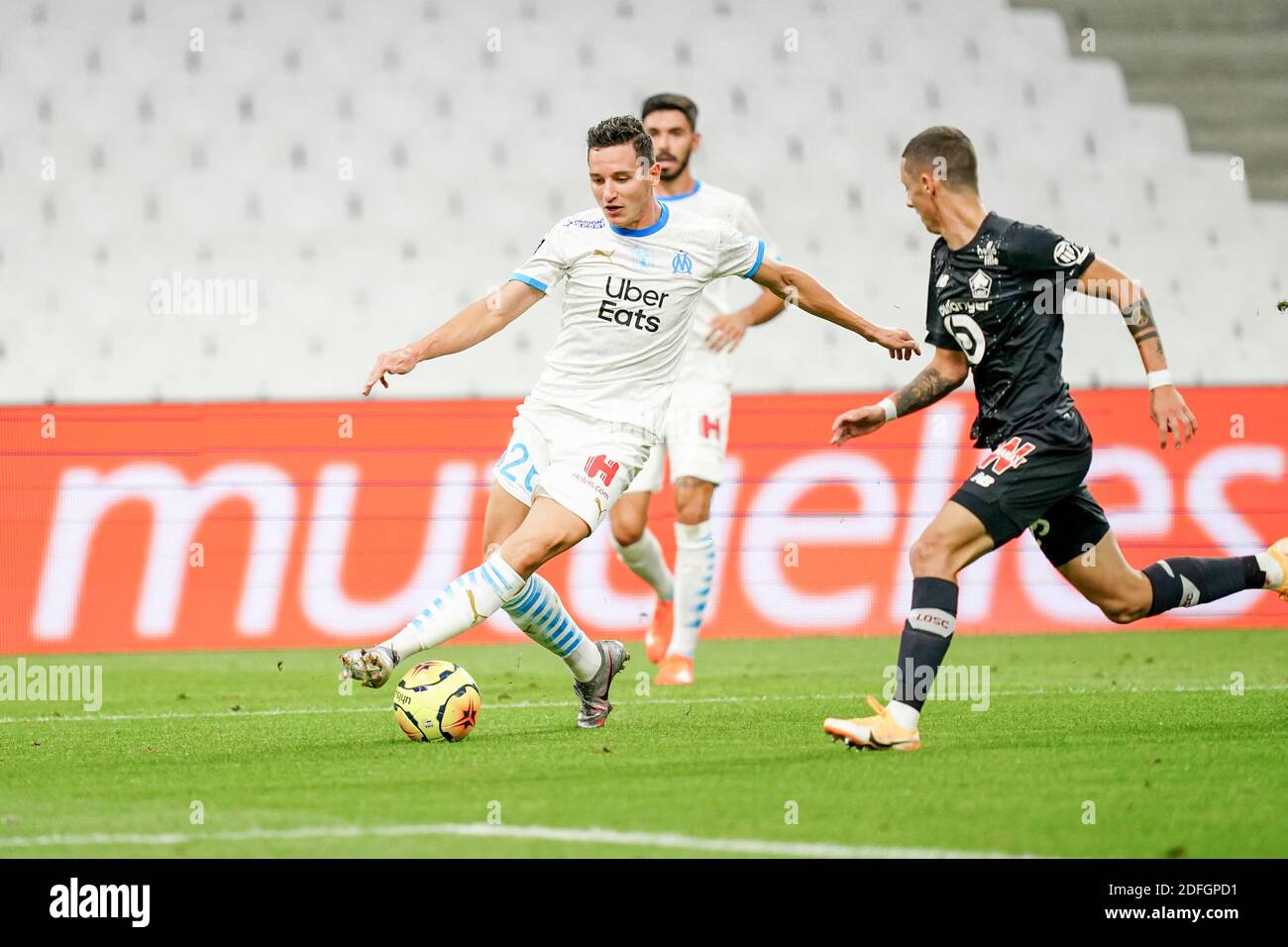 Florian Thauvin (OM) during the Ligue 1 Olympique de Marseille (OM) vs Lille  (LOSC) at the Orange Velodrome, in Marseille, France on September 20, 2020.  Photo by Julien Poupart/ABACAPRESS.COM Stock Photo - Alamy