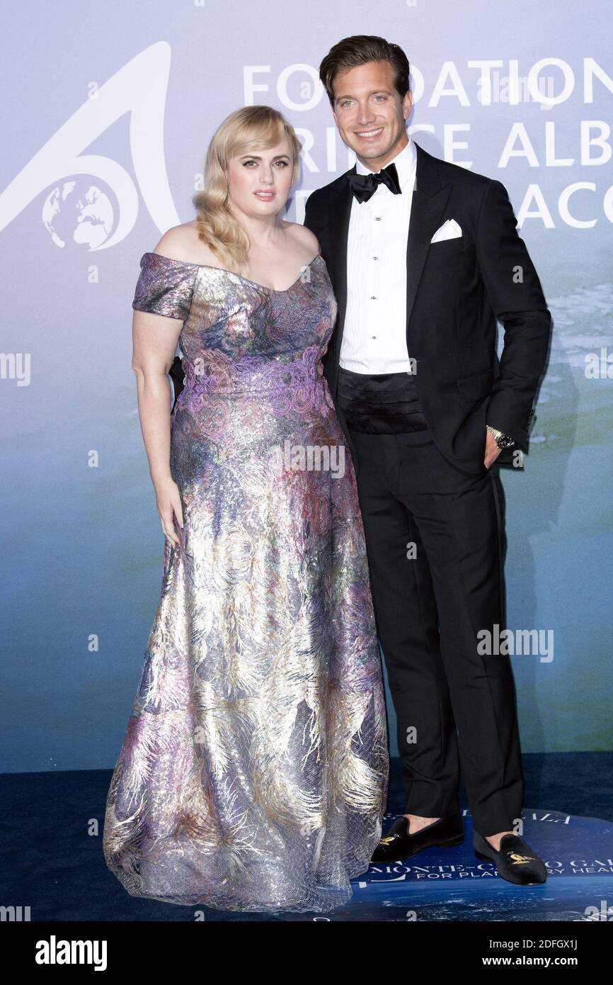 Rebel Wilson and Jacob Busch attend the Monte-Carlo Gala For Planetary