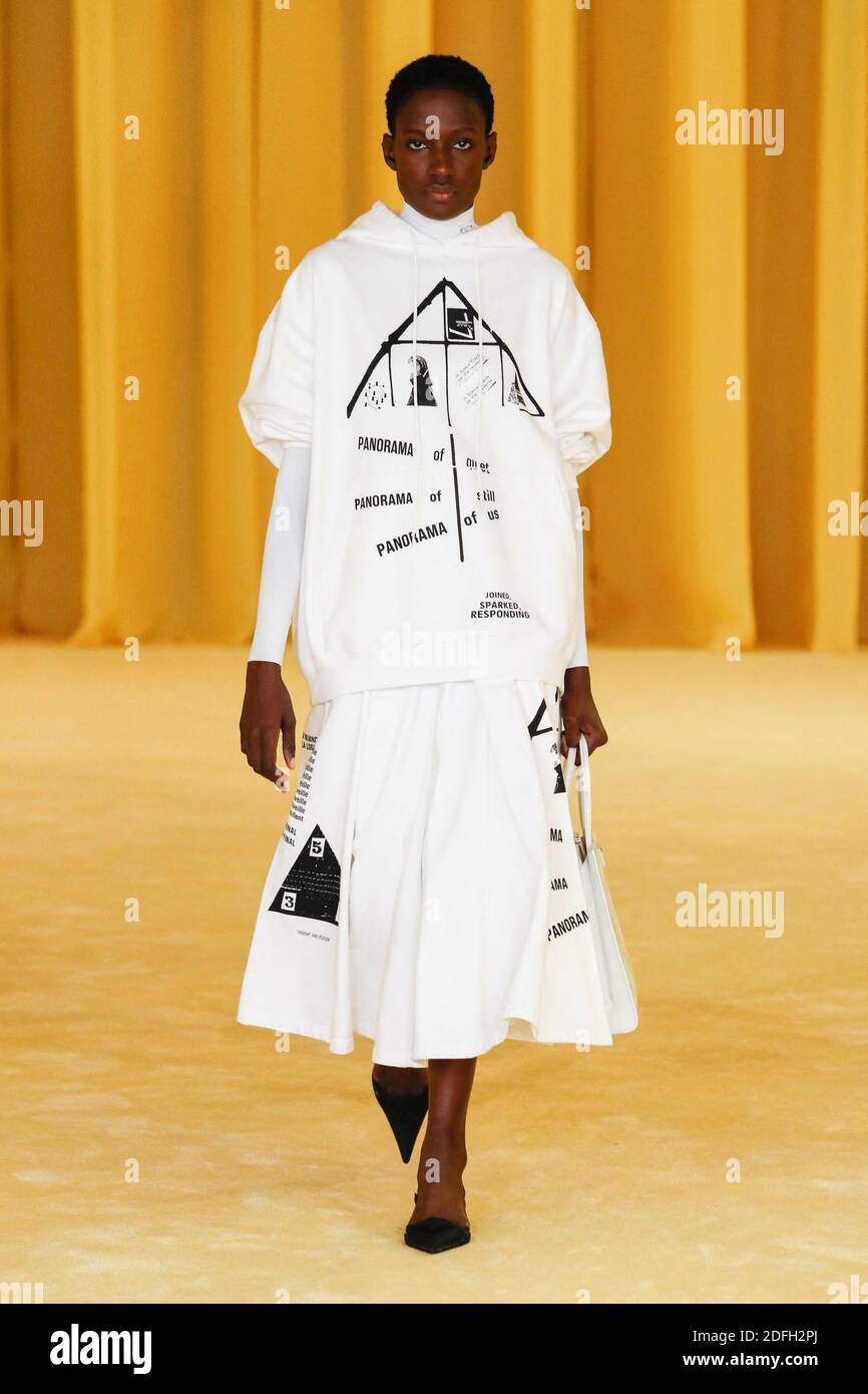A Model Walks The Runway At The Prada Ready To Wear Spring Summer 21 Fashion Show During The Milan Women S Fashion Week On September 21 In Milan Italy Photo By Alain Gil Gonzalez Abacapress Com