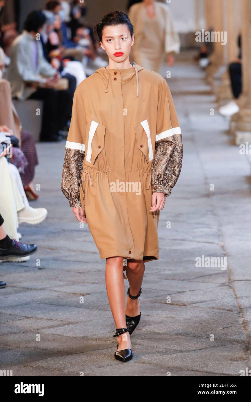 Models walks the runway at the Max Mara fashion show during the Milan  Women's Fashion Week in Milan, Italy on September 24, 2020. Photo by Alain  Gil-Gonzalez/ABACAPRESS.COM Stock Photo - Alamy