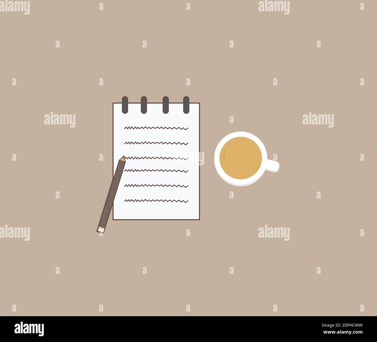 paper and coffee icon design Stock Vector